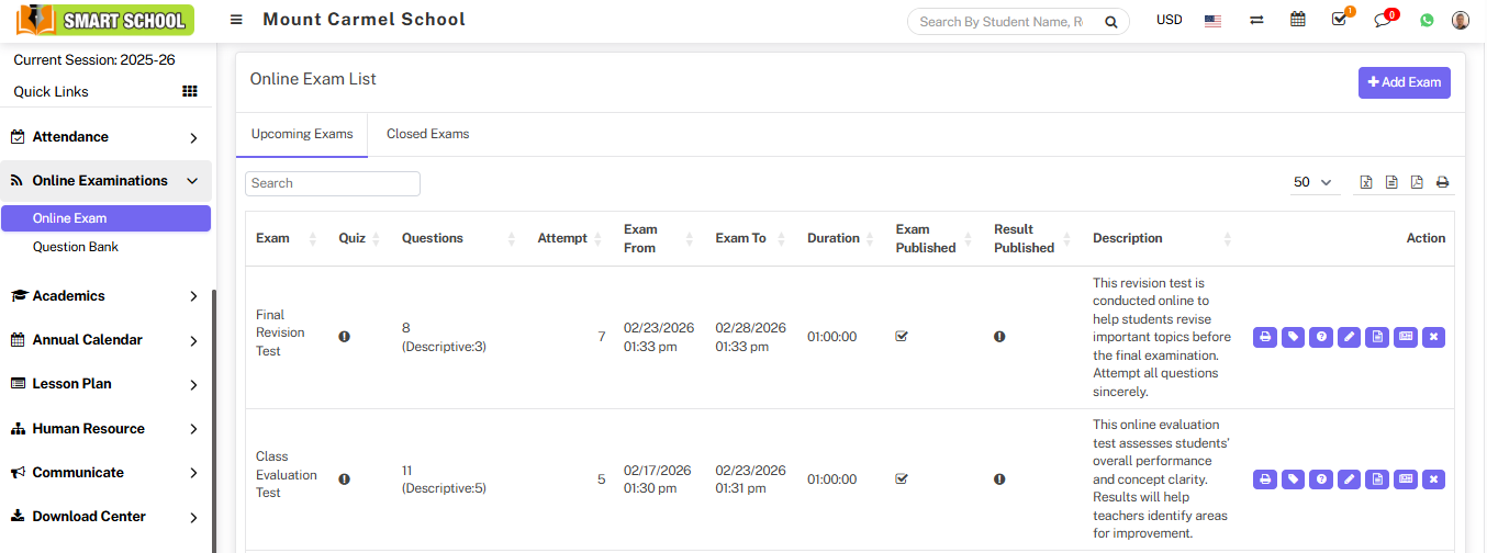 about online exam image
