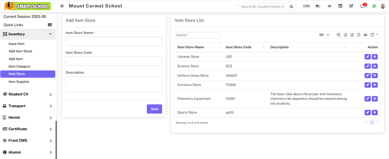 Add item store image