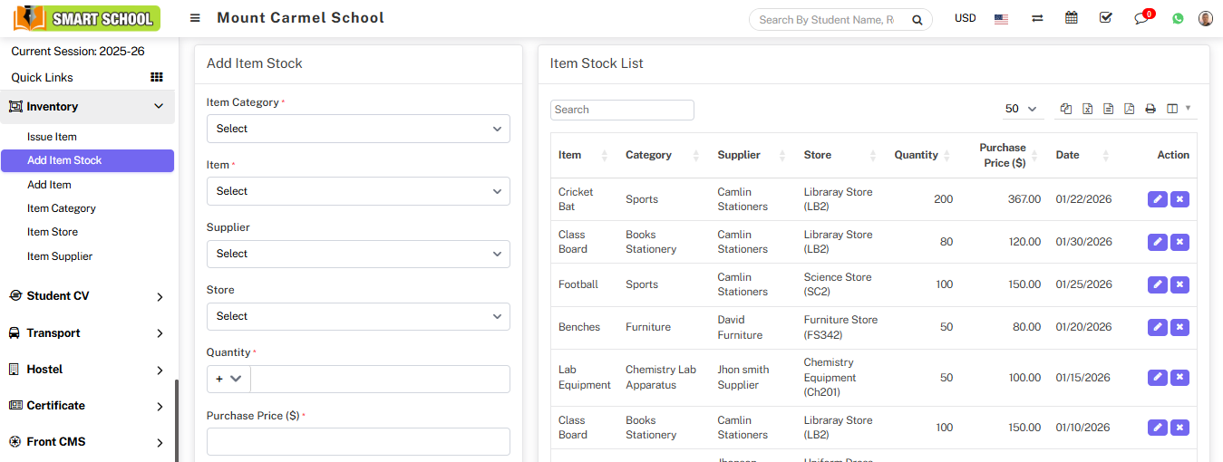 Add item stock image