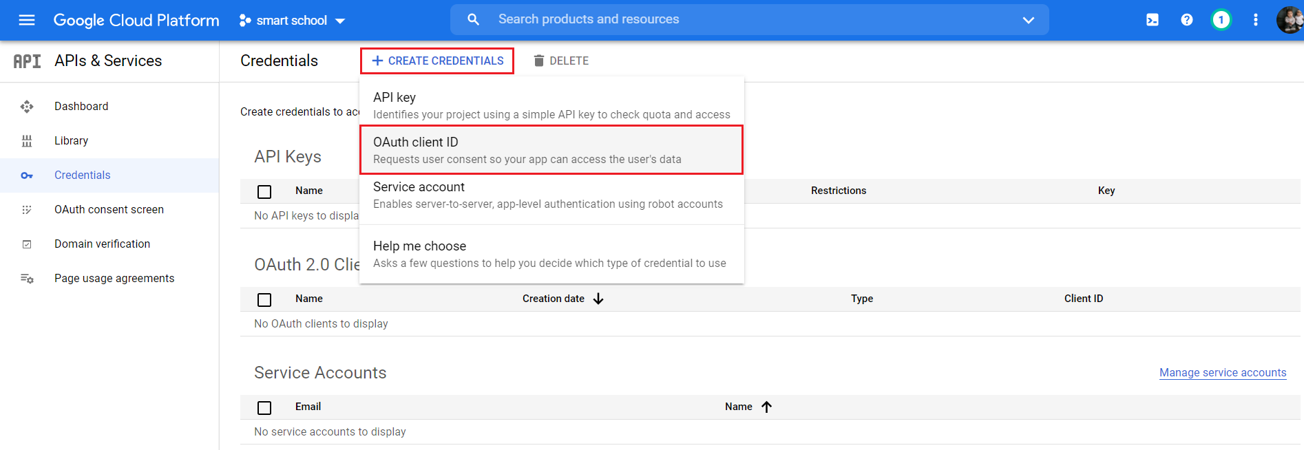 Gmeet configuration