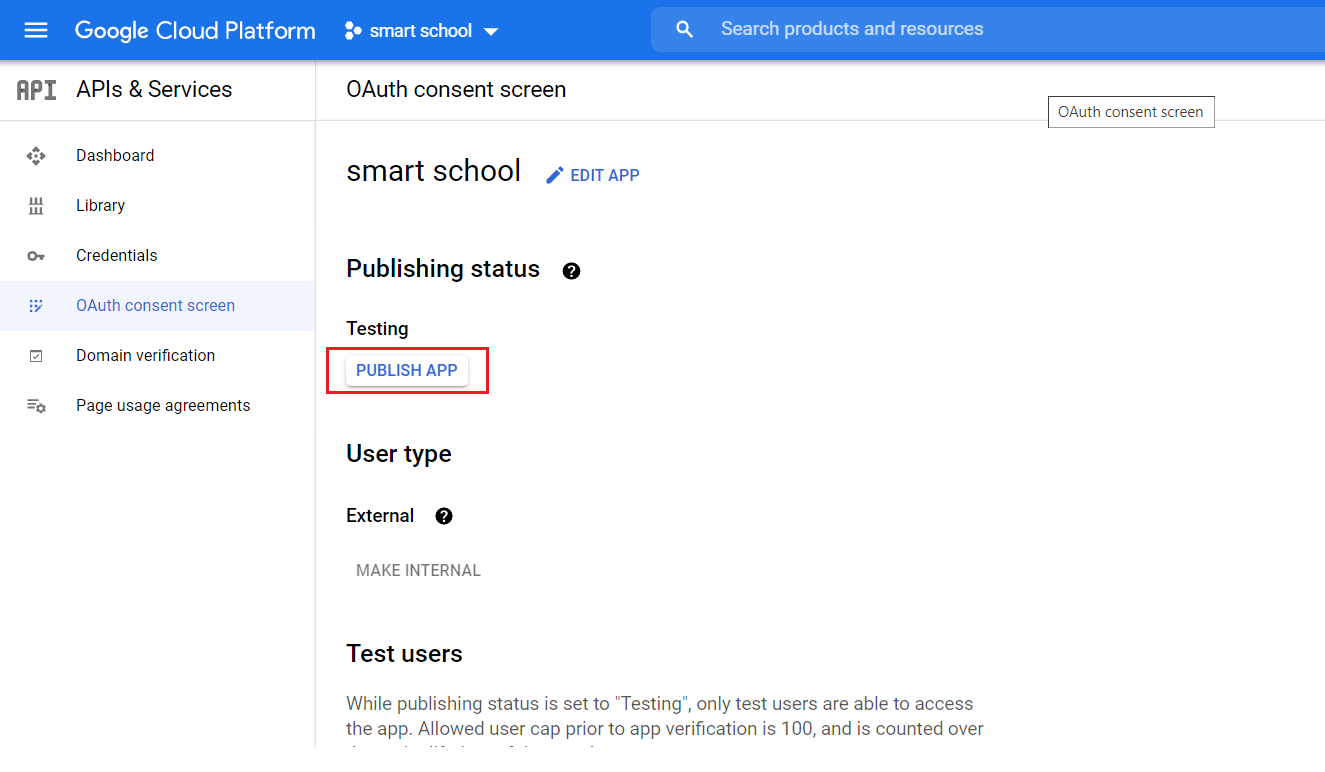 Gmeet configuration