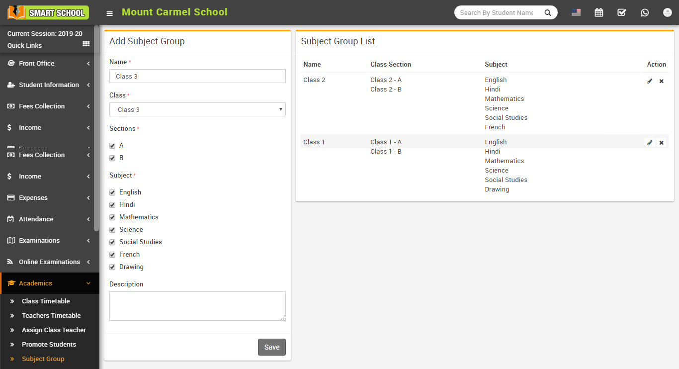 General Overview - Smart School : School Management System by QDOCS