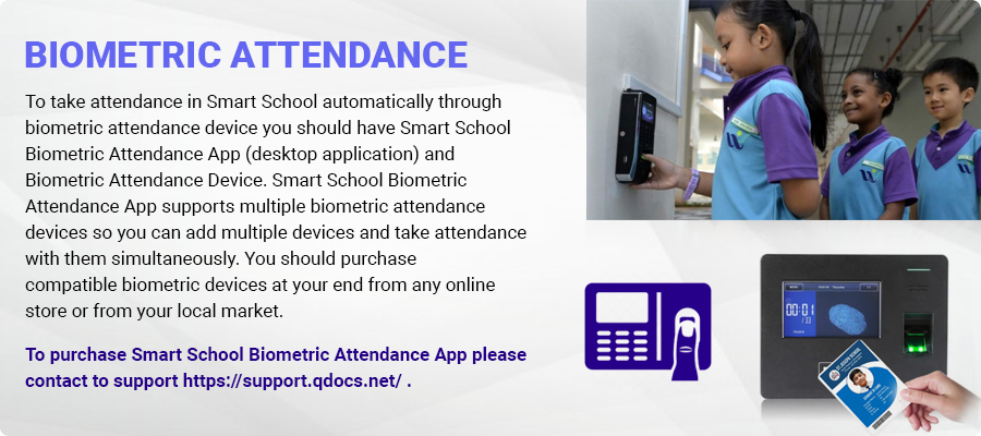 Smart School Biometric Attendance App